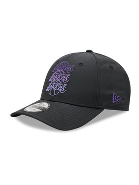 New Era New Era Καπέλο Jockey La Lakers Stacked Logo 9Forty 60284891 Μαύρο