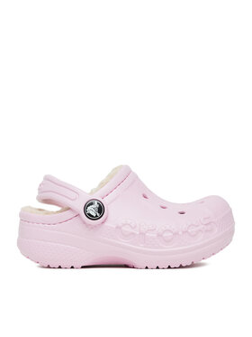 Crocs Crocs Чехли C-BAYA LINED CLOG T 207501-79R Розов
