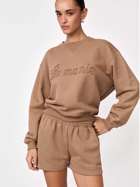 La Mania La Mania Bluza BRODIE Brązowy Basic Fit