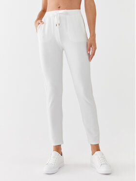 Liu Jo Sport Liu Jo Sport Spodnji del trenirke TF3076 FS576 Bela Regular Fit
