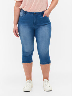 Zizzi Zizzi Džínsové šortky O10305H Modrá Slim Fit