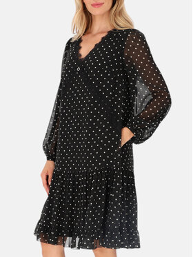 L’AF L’AF Sukienka koktajlowa Lenora Czarny Regular Fit