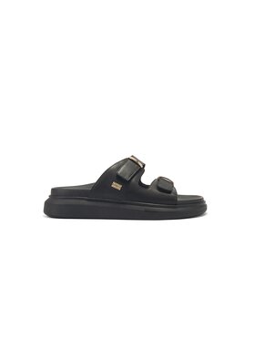 Australia Luxe Australia Luxe Klapki Larissa Nappa Czarny