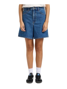 Lee Lee Szorty jeansowe 112363254 Niebieski Regular Fit