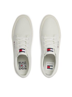 Tommy Jeans Superge Tjm Vulc. Skate Derby Ess EM0EM01400 Écru