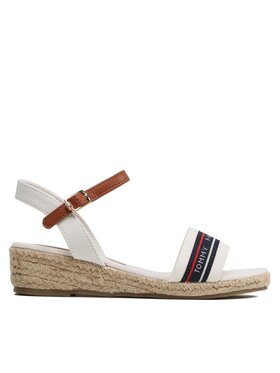 Tommy Hilfiger Tommy Hilfiger Еспадрили Rope Wedge T3A7-32777-0048X100 M Бял