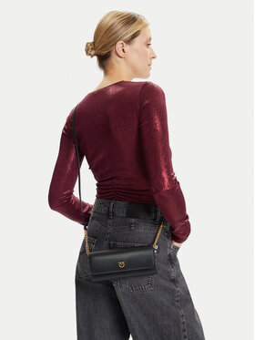 PINKO PINKO Ročna torba Love Tiny Brids Wallet C AI 25-26 PCPL 103765 A0F1 Črna