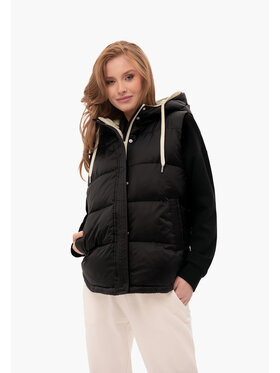 Volcano Volcano Kamizelka V-AVRIL Czarny Regular Fit