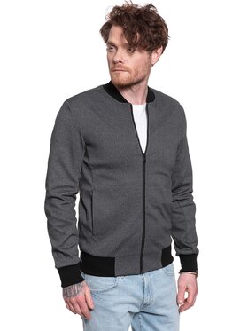 Selected Selected Kurtka przejściowa HOMME SLHJUAN BOBMER SWEAT JACKET Szary Regular Fit