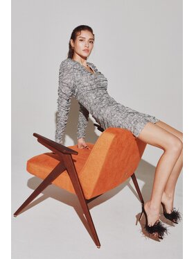 La Mania La Mania Abito da cocktail TUGA 2 Grigio Classic Fit