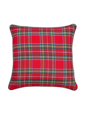 Roseberry Home Roseberry Home Poszewka dekoracyjna Red Tartan Czerwony