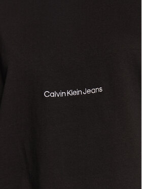 Calvin Klein Jeans Majica J20J220768 Črna Boyfriend Fit