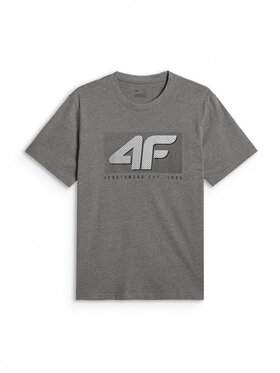 4F 4F T-Shirt COMMERCIAL 12 Szary Regular Fit