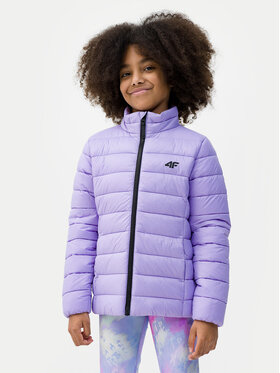 4F 4F Демісезонна куртка 4FJWSS24TDJAF342 Фіолетовий Regular Fit
