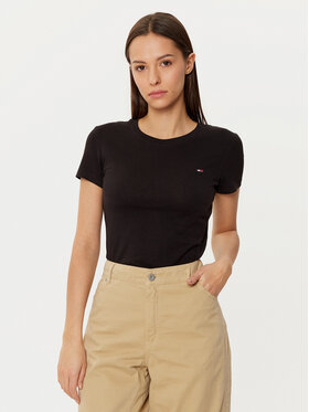Tommy Jeans Tommy Jeans T-Shirt DW0DW20459 Černá Slim Fit