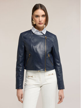 Motivi Motivi Giacca in similpelle R315Q001115N034 Blu Regular Fit