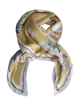 ALLORA BE UNIQUE ALLORA BE UNIQUE Foulard jedwabna Giallo