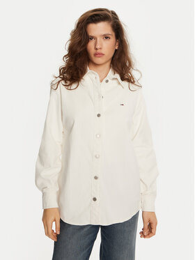 Tommy Jeans Tommy Jeans Hemd DW0DW18871 Écru Relaxed Fit