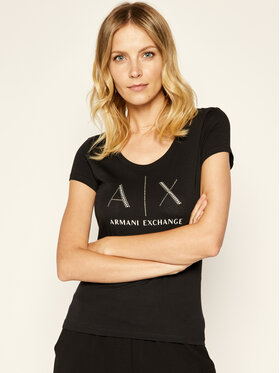 Armani Exchange Armani Exchange T-shirt 8NYT83 YJ16Z 1200 Nero Regular Fit