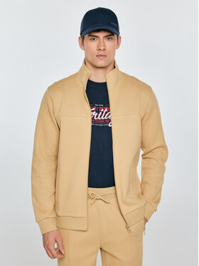 BIG STAR BIG STAR Bluza WLADOR Beżowy Basic Fit