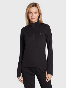 adidas adidas Μπλούζα τεχνική Run Fast HB9223 Μαύρο Regular Fit