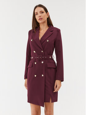 Maryley Maryley Ежедневна рокля 23IB372/41GI Бордо Regular Fit