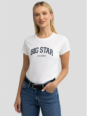 BIG STAR BIG STAR T-Shirt RAMILA_100_150 Biały Classic Fit