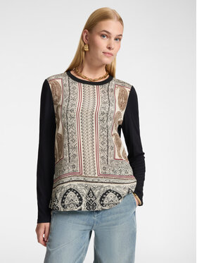 Elena Mirò Elena Mirò T-Shirt G050Z000701N033 Czarny Regular Fit