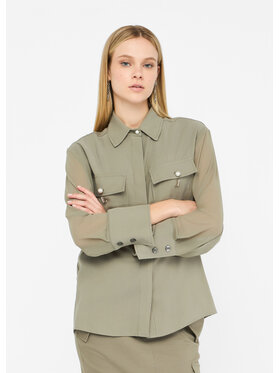 Liu Jo Liu Jo Camicia CF5221T011AX0707 Verde Regular Fit