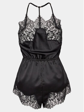 Hunkemöller Pižama Valerie 205005 Črna Regular Fit