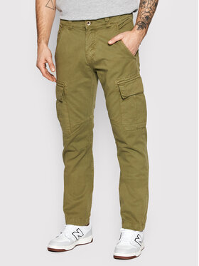 Alpha Industries Alpha Industries Bavlnené nohavice Agent 158205 Zelená Regular Fit