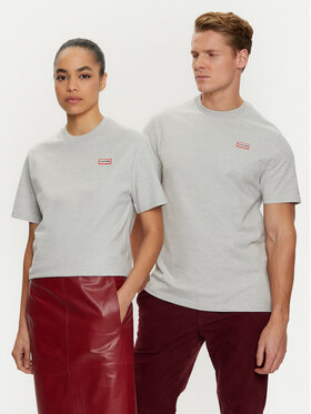 Hunter Hunter T-krekls HARU0006242 Pelēks Regular Fit