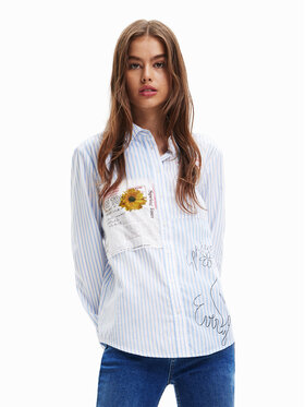 Desigual Desigual Košeľa Hamburgo 23SWCW43 Modrá Regular Fit