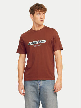 Jack&Jones Jack&Jones T-shirt Vesterbro 12265740 Smeđa Relaxed Fit