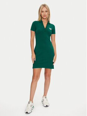 Reebok Vsakodnevna Obleka Cl Ae V Polo Dress 100076246 Zelena Regular Fit