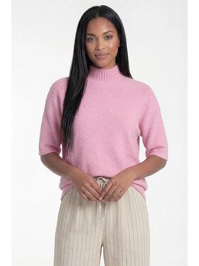 FIGL FIGL Svetr M1324 Růžová Loose Fit