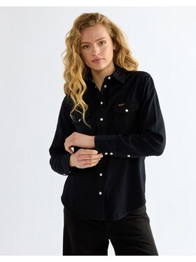 Wrangler Wrangler Koszula HERITAGE SHIRT Czarny Regular Fit