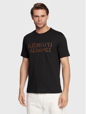 Armani Exchange Armani Exchange T-Shirt 6LZTCF ZJ5LZ 1200 Černá Regular Fit