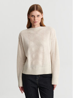 TATUUM TATUUM Sweter ALVERANA Kremowy Classic Fit
