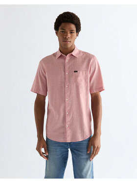 Wrangler Wrangler Koszula SS 1 PKT SHIRT Różowy Regular Fit