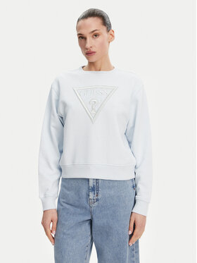 Guess Guess Felpa W5GQ12 KBKM0 Celeste Regular Fit