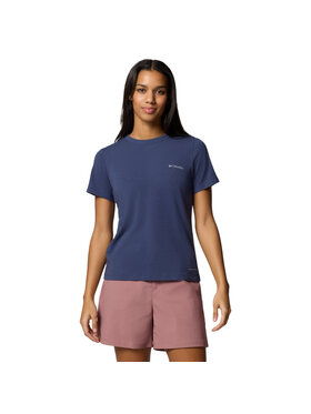 Columbia Columbia T-Shirt Columbia Sun Trek W SS II Tee Granatowy Regular Fit