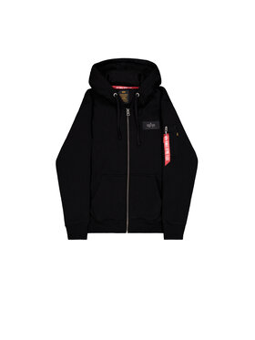 Alpha Industries Alpha Industries Bluza Back Print Zip Hoodie Czarny Regular Fit
