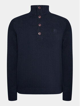 INDICODE INDICODE Sweter Yosevally 35-719 Granatowy Regular Fit