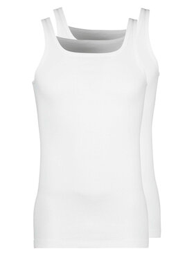Huber Huber Komplet 2 t-shirtów 112187 Biały Slim Fit