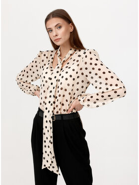 Bubala Bubala Bluzka Meg Biały Loose Fit