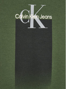 Calvin Klein Jeans Majica Dugih Rukava Gradient IB0IB01432 Kaki Regular Fit