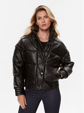 Guess Guess Télikabát Ivana W3BL12 WFSP0 Fekete Regular Fit