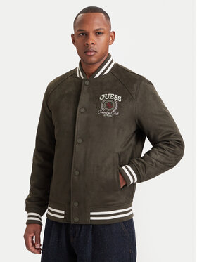 Guess Guess Bomber striukė M6YL23 W2814 Tamsiai žalia Regular Fit