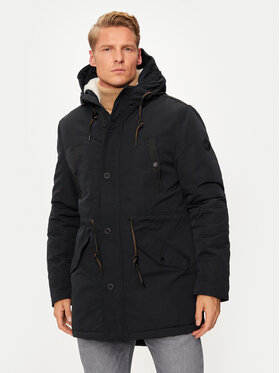 INDICODE INDICODE Parka Callen 15-730 Czarny Regular Fit
